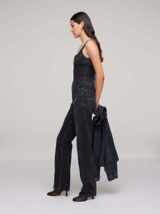  DALA 민소매 티셔츠 달라 브로큰 코르셋 탑 허리케인 - DALA