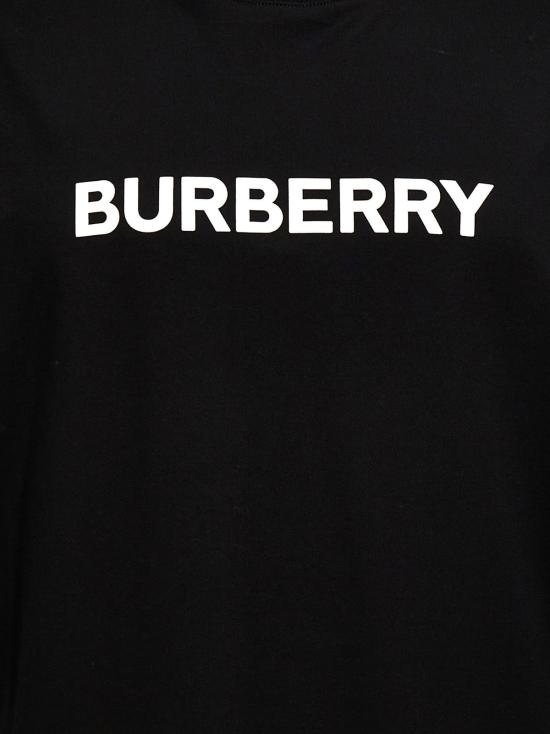  버버리 반팔 티셔츠 해리스턴 티셔츠 화이트/블랙 - BURBERRY