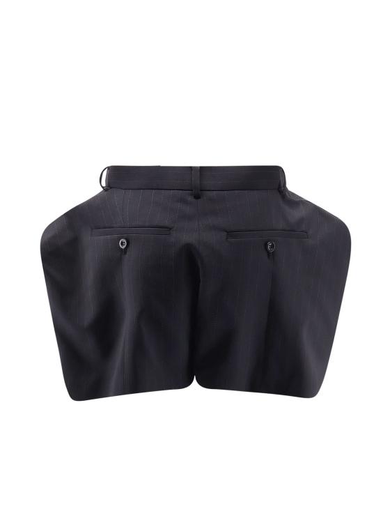  사카이 숏팬츠 초크 스트라이프 반바지 블랙 - SACAI