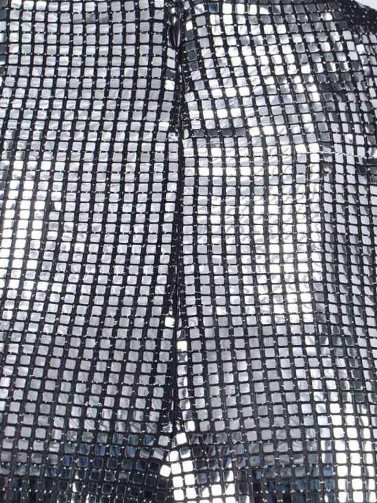  MM6 메종마르지엘라 스트레이트 팬츠 Mm6 메종 마르지엘라 메탈릭 스팽글 팬츠 실버 - MM6 MAISON MARGIELA