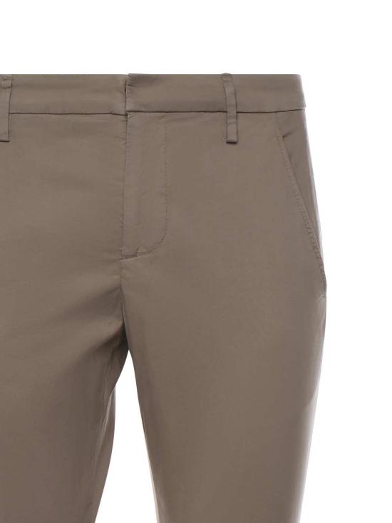  돈답 스트레이트 팬츠 Dondup 코튼 고베르 팬츠 토프 - DONDUP