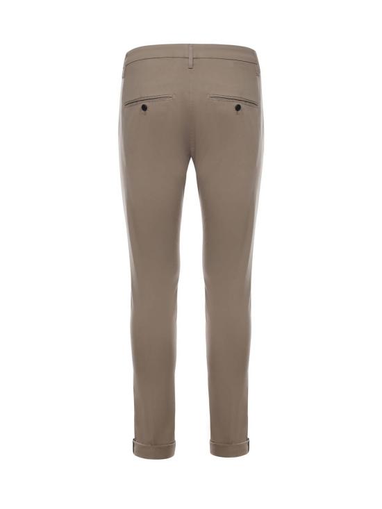  돈답 스트레이트 팬츠 Dondup 코튼 고베르 팬츠 토프 - DONDUP