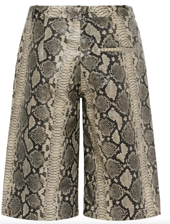  게스투즈 숏팬츠 Gestuz Allis 스네이크 쇼츠 페일 카키 - GESTUZ