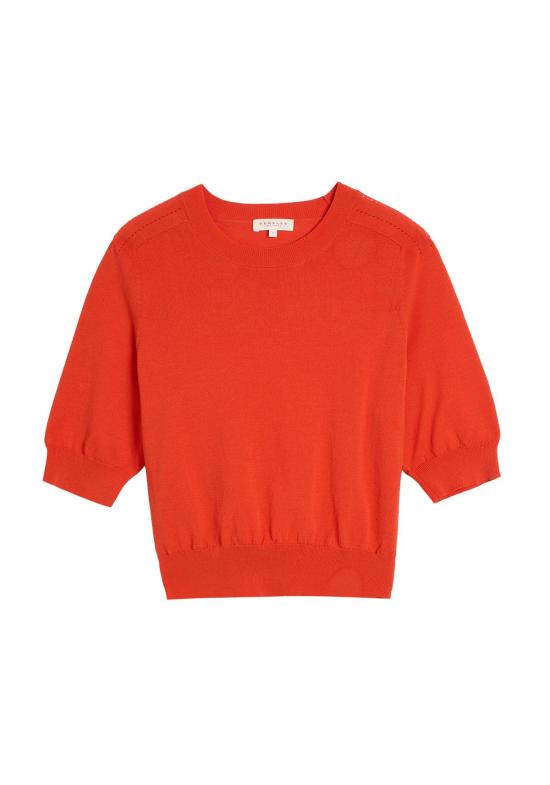  데미리 뉴욕 반팔 티셔츠 데밀리 그레타 파인 코튼 스트레치 탑 - DEMYLEE