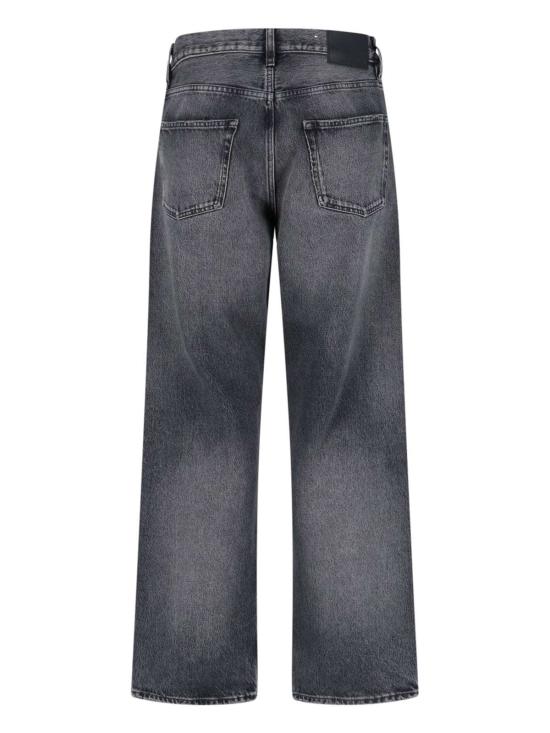  선플라워 데님 팬츠 와이드 진 블랙 - SUNFLOWER