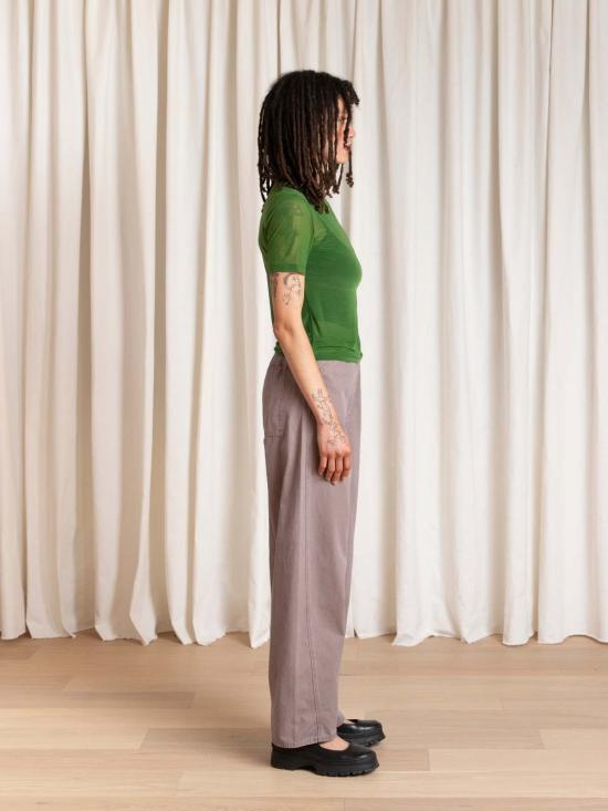  알리 골든 스트레이트 팬츠 핏티드 배럴 팬츠 - ALI GOLDEN