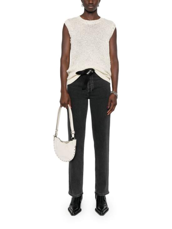  골든구스 블라우스 골든 구스 멜리사 스팽글 탑 아이보리 - GOLDEN GOOSE