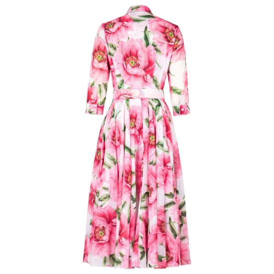  사만다 성 롱 원피스 아스터 파스텔 매그놀리아 드레스 화이트 소프트 로즈 - SAMANTHA SUNG