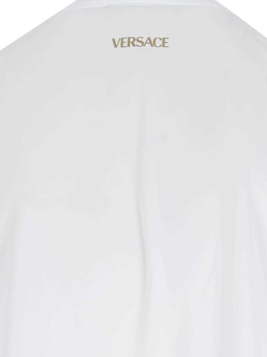  베르사체 반팔 티셔츠 그레카 티셔츠 화이트 - VERSACE