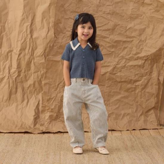  [키즈] Rylee + Cru 셔츠 키즈 라일리 + 크루 슬론 니트  마린 - RYLEE AND CRU