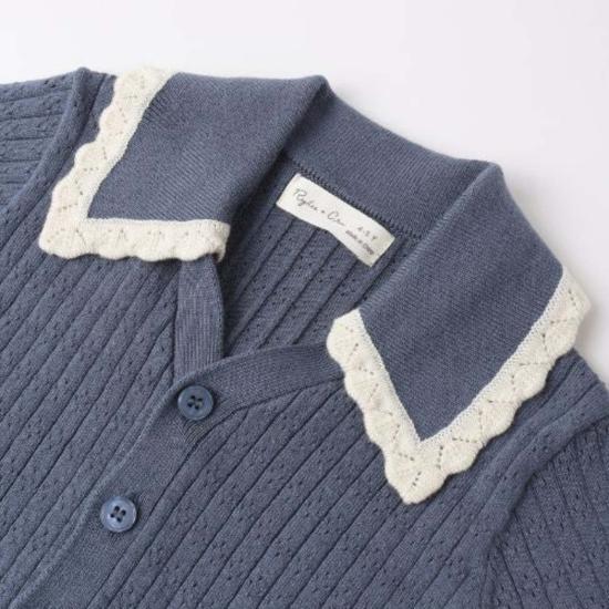  [키즈] Rylee + Cru 셔츠 키즈 라일리 + 크루 슬론 니트  마린 - OTHER BRANDS