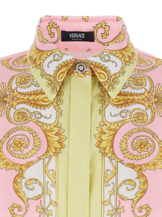  베르사체 블라우스 바로크 프린트 실크 셔츠 멀티컬러 - VERSACE