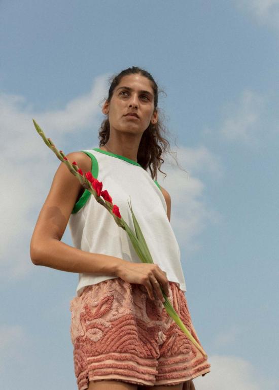  카린 민소매 티셔츠 칼린 클로이 탱크탑