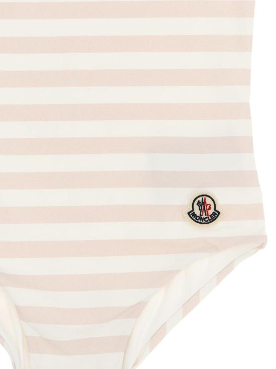  [키즈] 몽클레어 원피스 수영복 키즈 스트라이프 원피스 수영복 핑크 - MONCLER