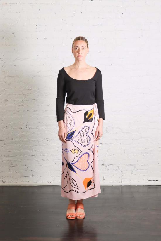  로데브예 미디 스커트 Rodebjer 토베 러브레터 - RODEBJER