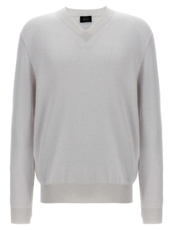  브리오니 스웨터 브이넥  화이트