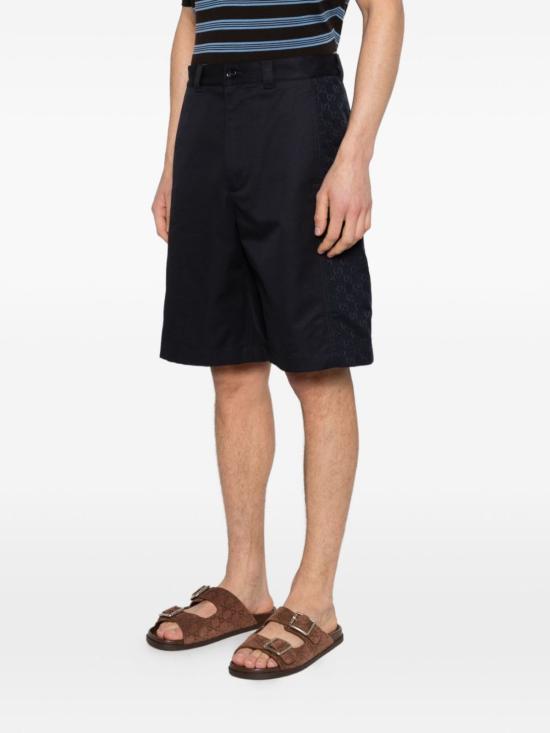  구찌 숏팬츠 코튼 트윌 반바지 (블루) - GUCCI