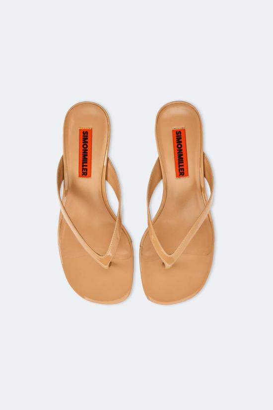  사이먼밀러 힐/펌프스 사이먼 밀러 비프 끈 힐 다크 누드 - SIMONMILLER