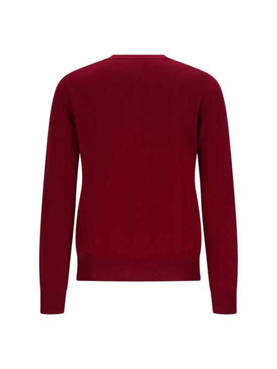  꼼데가르송 가디건 Comme Des Garçons 플레이 로고 카디건 레드 - COMME DES GARCONS