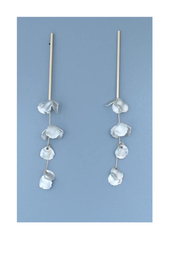  Monshiro 이어링 몬시로 모란 라인 귀걸이