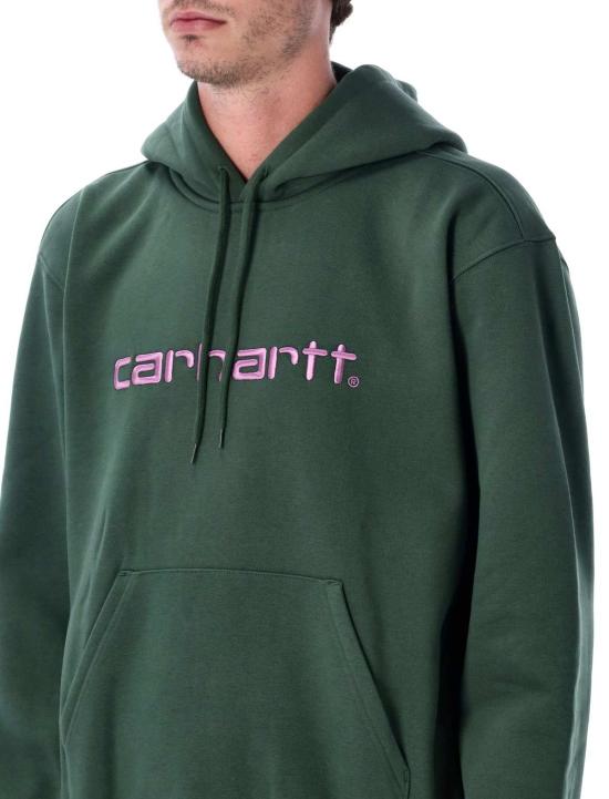  칼하트 긴팔 티셔츠 Carhartt Wip 후드티 (시카모어 나무 자수 로고 포함) - CARHARTT