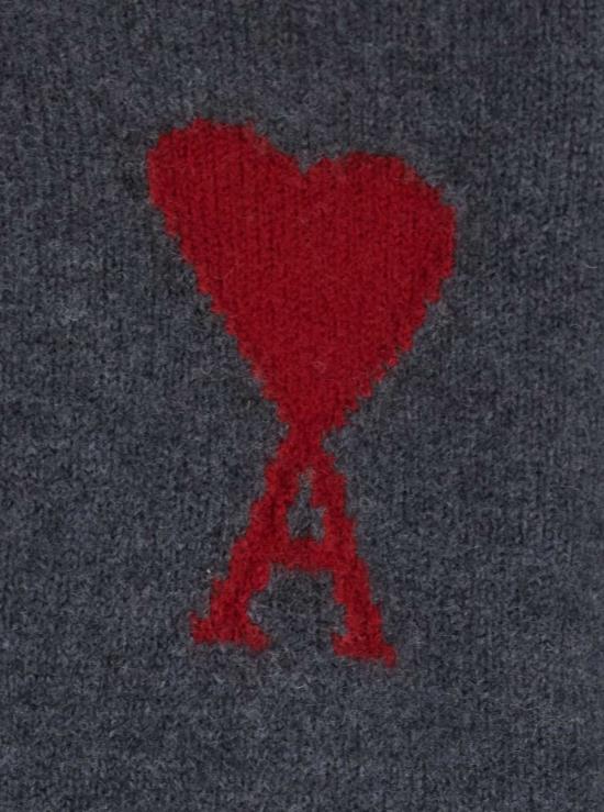  아미 스웨터 알렉상드르 마티우시 크루넥  (ADC 자수 장식, 회색) - AMI
