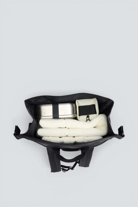  레인스 백팩 트레일 마운티니어 롤탑  블랙 - RAINS