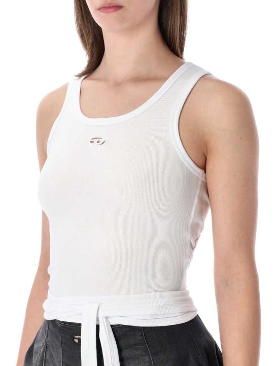  디젤 민소매 티셔츠 T 앙키 테일 S1 탑 화이트 - DIESEL