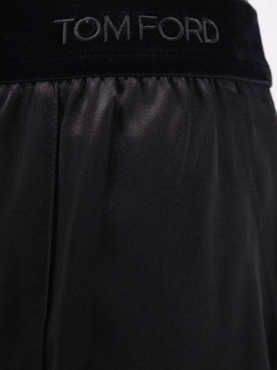  톰포드 라운지 웨어 톰 포드 스트레치 새틴 파자마 팬츠 블랙 - TOMFORD