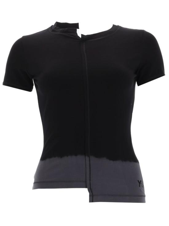  와이쓰리 반팔 티셔츠 Y 3 딥다이 티셔츠 블랙