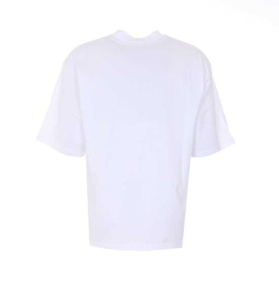  마르니 반팔 티셔츠 마니 애니멀 알파벳 티셔츠 화이트 - MARNI