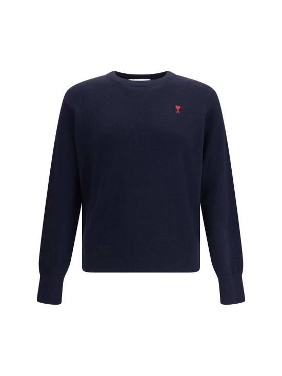  아미 스웨터 Ami Alexandre Mattiussi 풀 Col Rond Ami De Coeur