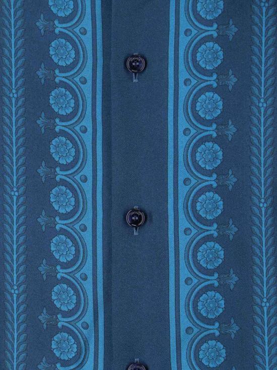  베르사체 긴팔 셔츠 바로코  블루 - VERSACE