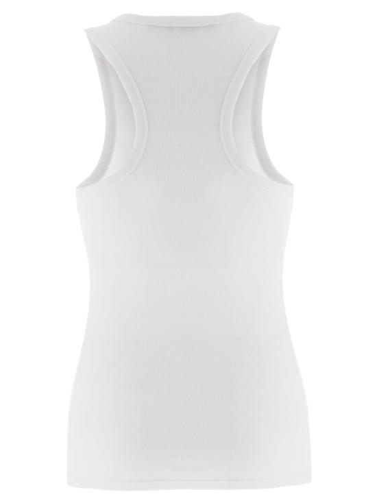  스텔라 맥카트니 블라우스 스텔라 매카트니 크리스탈 미니 스타 탑 화이트 - STELLA MCCARTNEY