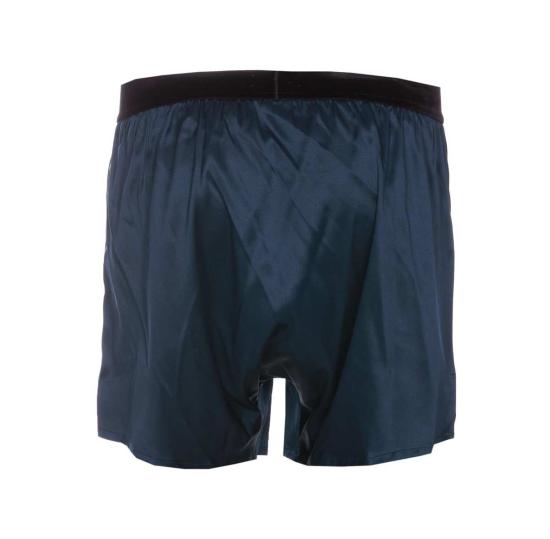  톰포드 숏팬츠 톰 포드 로고 실크 반바지 (블루) - TOMFORD