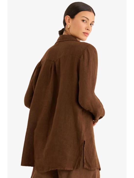  Marché 셔츠 Playa 린넨 셔츠 카페 - OTHER BRANDS