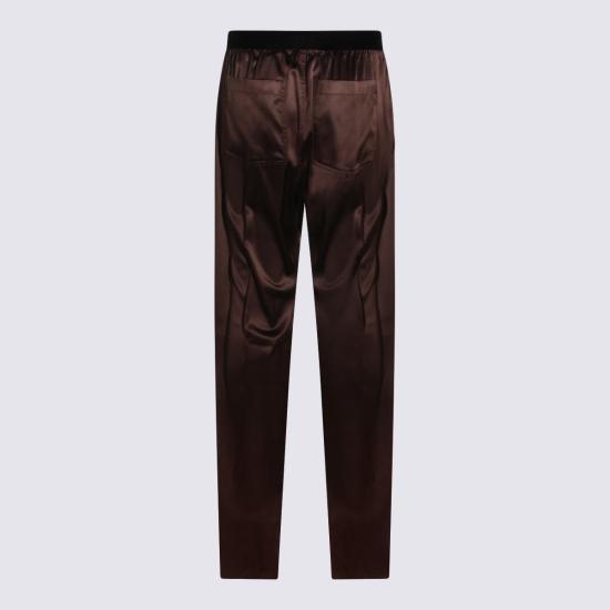  톰포드 팬츠 톰 포드 실크  브라운 - TOMFORD