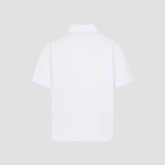  몽클레어 폴로 티셔츠 반팔 폴로 셔츠 화이트 - MONCLER