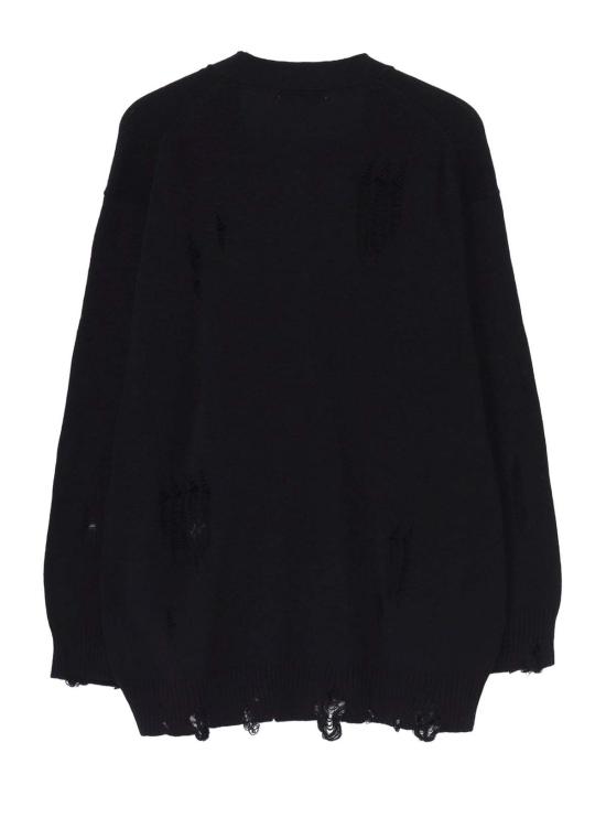  요지 야마모토 가디건 브이넥  블랙 - YOHJI YAMAMOTO