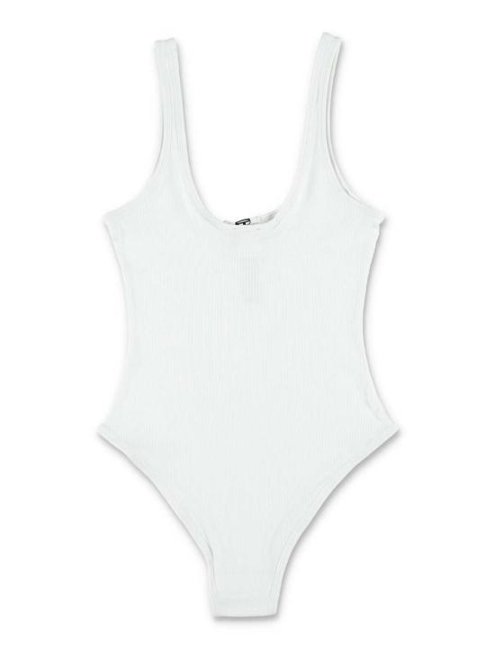  디젤 바디수트 티셔츠 마우라 립 바디수트 화이트 - DIESEL