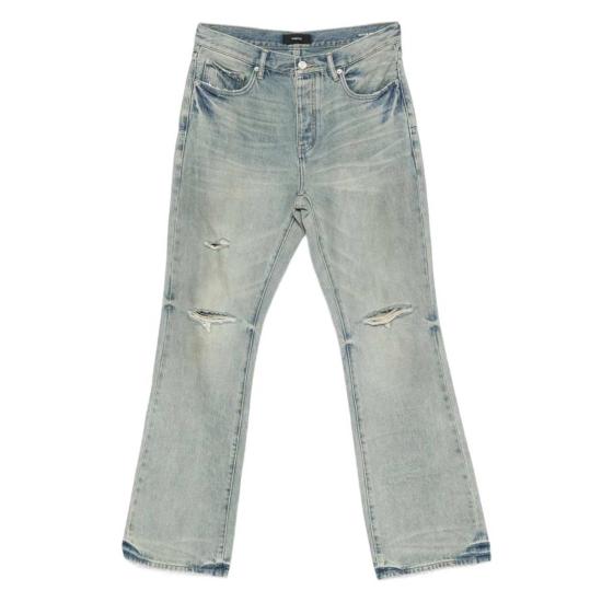  퍼플 브랜드 데님 팬츠 퍼플  청바지 블루