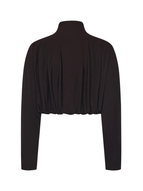  알라이아 수트 자켓 Alaia 드레이프 저지 블레이저 Ebene - ALAIA