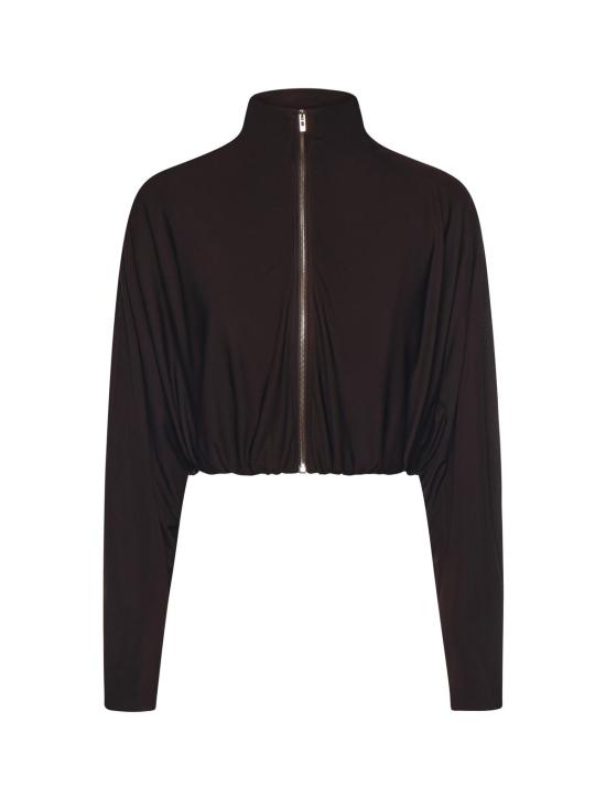  알라이아 수트 자켓 Alaia 드레이프 저지 블레이저 Ebene