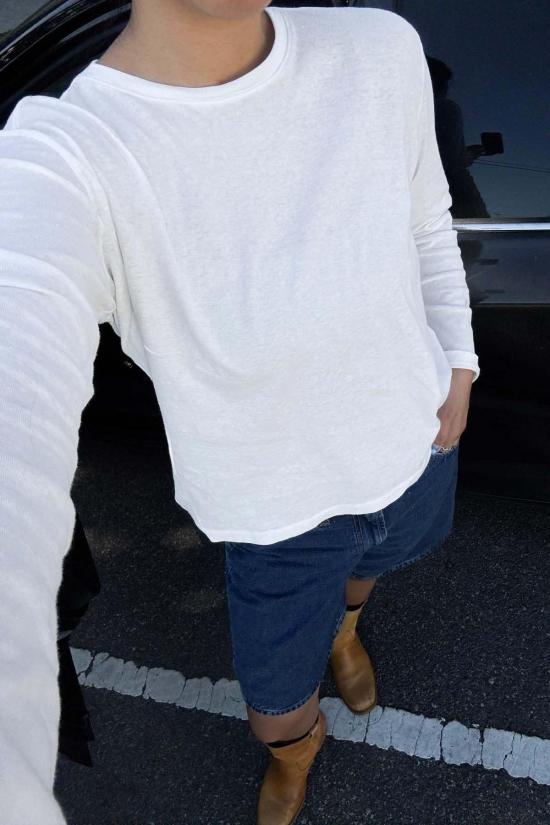  르 본 숍 긴팔 티셔츠 르봉 쇼페 재단 - Le Bon Shoppe