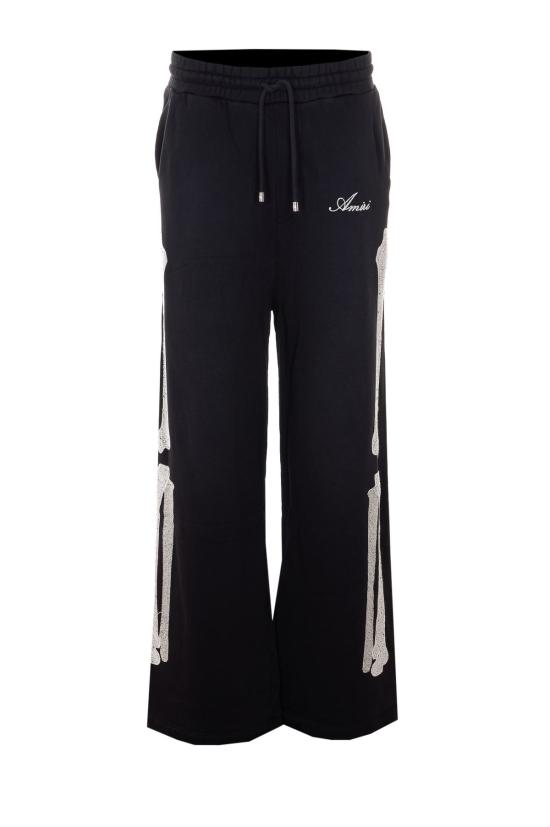  아미리 트레이닝/조거 팬츠 본즈 오버사이즈 트랙 팬츠 블랙