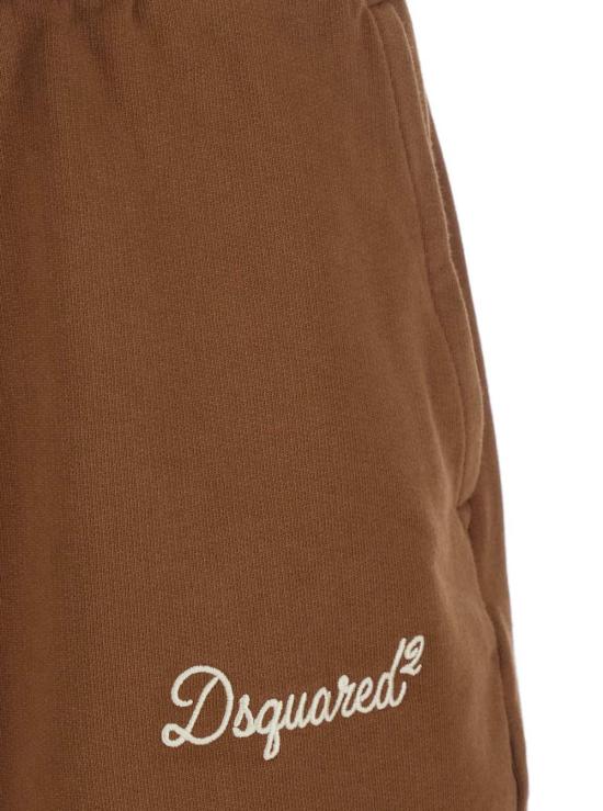  디스퀘어드2 숏팬츠 Dsquared2 드로스트링 로고  브라운 - DSQUARED2