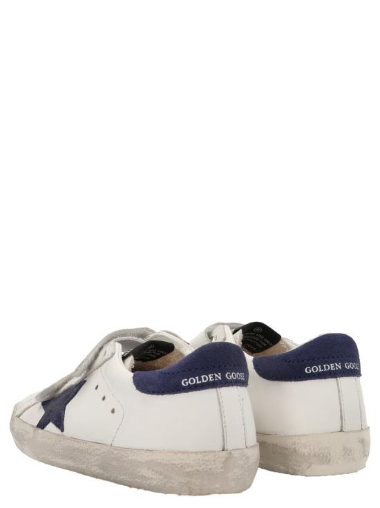  [키즈] 골든구스 스니커즈 골든 구스 아동용 올드스쿨 스니커즈 화이트/블랙 - GOLDEN GOOSE