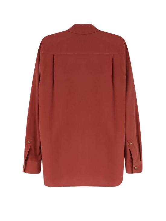  막스마라 셔츠 막스 마라 시암 실크 셔츠 테라코타 - MAX MARA