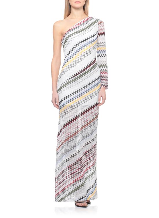 26SS 미소니 미디 원피스 DS26SG1R BR0150S01K2 White - MISSONI