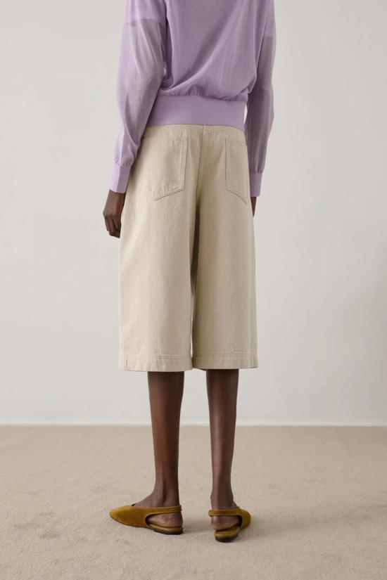  쉐르 데님 숏팬츠 Soeur Francis 반바지 Blanc Gres - SOEUR